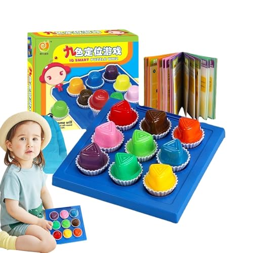 Cushangty Farbanpassungs-Puzzle, Farbanpassungs-Brettspiel | Frühpädagogisches sensorisches Gehirnübungsspiel für Kinder - Pädagogische Vorschul-Matching-Aktivität für den Schulunterricht, von Cushangty