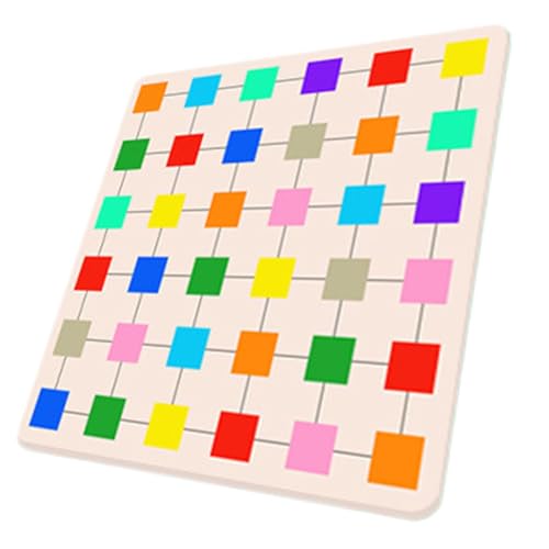 Cushangty Farbblock-Puzzle, Block-Match-Farbpuzzle - Passende Spiele, pädagogisches Lernspielzeug,Lernspielzeug für frühes Lernen, interaktives pädagogisches, lustiges Kinderspielzeug für und Mädchen von Cushangty