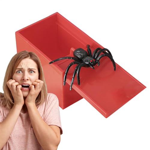 Cushangty Gefälschte Spinne, Spinnenspielzeug - Lustiger, gruseliger Spielzeugwitz mit falschen Spinnen | Praktische Witze, Neuheitsspielzeug, Streichzubehör und Kit für Halloween, Weihnachtsfeiern, von Cushangty