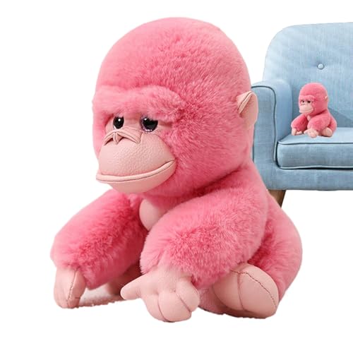 Cushangty Gorilla-Puppenspielzeug, große Kuscheltiere für Kinder - 7,87 Zoll weiches Stofftierspielzeug Hyperrealistische Gorilla-Plüschtiere,Gibbon-AFFE, Plüsch-Heimdekoration, Kuschelspielzeug für von Cushangty