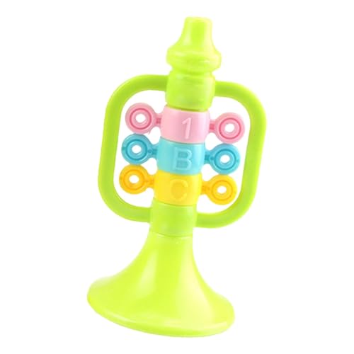 Cushangty Handtrompetenspielzeug, Trompetenhorn für Kinder | Cartoon Air Horn Instrument | Puzzle-Aufklärung-Trompeten-Musikspielzeug für Schule, Tanz, Zuhause, Karaoke und Partys von Cushangty