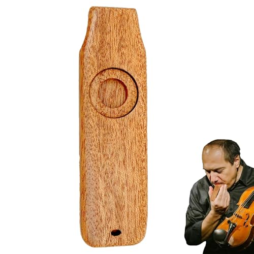 Cushangty Holz-Kazoo-Flöte,Kazoo Patry Musikinstrument und Gitarre begleiten - Musikinstrument Kazoo, Mundharmonika Membran Mundmusik Blasinstrument von Cushangty