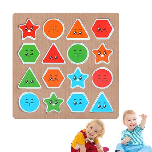 Cushangty Holz-Matching-Spiel, Farb-Matching-Puzzle | Vielseitige Form, Farbsortierspielzeug, passende Blöcke - Farblernspielzeug, Farbsortierspiel mit Karten für Kinder im Alter von 4–6 Jahren von Cushangty