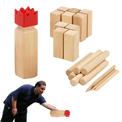 Cushangty -Holz-Set | Yard-Spielset,Wurfspiel-Set für den Außenbereich, Pinewood Rasenspiel, Wurfspiel für Kinder, Kinder und Erwachsene von Cushangty