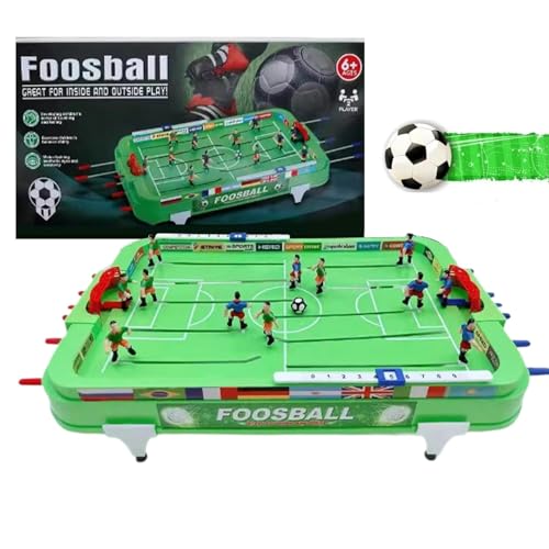 Cushangty Interaktives Tischfußballspiel,Interaktives Tischfußballspiel - Tischsport-Brettspiel für Kinder und Erwachsene,Kompaktes Fußball-Tischspiel, exquisites lustiges Spielzeug für Partys, von Cushangty