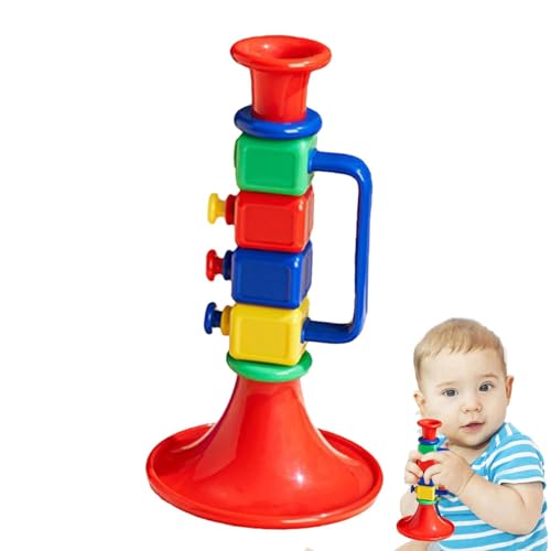 Cushangty Kleinkind-Musikinstrumente-Spielzeug, kleines Trompetenspielzeug für Kleinkinder, Pädagogische Musiktrompete für kleine Kleinkinder, Kindermusikinstrumente zum Üben für Kleinkinder, Mädchen, von Cushangty