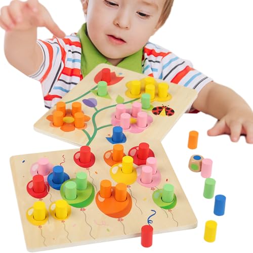 Cushangty Kleinkind Sortierspielzeug,Farben Lernspiele - Entwicklungsspielzeug Zur Förderung Der Feinmotorik Für Kinder Ab 3 Jahren Cushangty Kleinkind Sortierspielzeug,Farben Lernspiele - Entwicklungsspielzeug Zur Förderung Der Feinmotorik Für Kinder Ab 3 Jahren von Cushangty