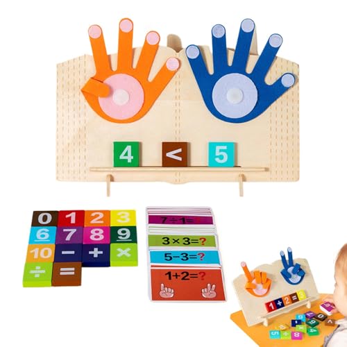 Cushangty Mathe-Spielzeug für Kleinkinder, Zählstein für Mathe | Fingerzählspielzeug für Kinder - Homeschool-Zubehör für mathematische Manipulationen, pädagogisches Fingerzähl-Mathespielzeug für von Cushangty