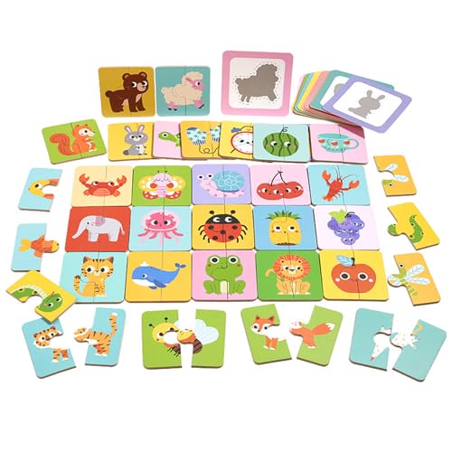 Cushangty Memory Kartenspiel,Logikrätsel | Lernspielzeug Zuordnungsspiel Für Kinder Mädchen Ab 3 Jahre Kindergarten Reisen Vorschule Unterricht Cushangty Memory Kartenspiel,Logikrätsel | Lernspielzeug Zuordnungsspiel Für Kinder Mädchen Ab 3 Jahre Kindergarten Reisen Vorschule Unterricht von Cushangty