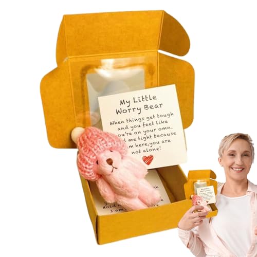 Cushangty Mini Bär,Kuscheltier Bär Im Geschenkkarton | Handgefertigtes Kleines Tier Mit Inspirationskarten Tasche Für Kleinkinder Abschluss Mutter Valentinstag Weihnachten Cushangty Mini Bär,Kuscheltier Bär Im Geschenkkarton | Handgefertigtes Kleines Tier Mit Inspirationskarten Tasche Für Kleinkinder Abschluss Mutter Valentinstag Weihnachten von Cushangty