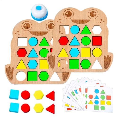 Cushangty Multiple Form -Puzzle, Holzform -Rätsel | Cartoon Animal Design Geometrie Logikspiel STEM,Bildungslernspielzeug für Kinder im Alter von 3+ Vorschule von Cushangty