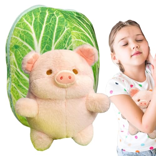 Cushangty Niedliche Kuscheltiere,Plüschtiere - Weiches Plüschtier Stofffiguren Stofftierkissen - Bequeme Kuschelkissen, Stofftierspielzeug für Kleinkinder, und Mädchen von Cushangty