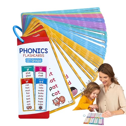 Cushangty Phonics-Lernkarten, Sichtwörter-Lernkarten,Lernen Sie, Phonics-Lernkarten zu lesen - Educational Kids 1000 Sight Words Lernkarten für Kinder, Kleinkinder und Mädchen von Cushangty