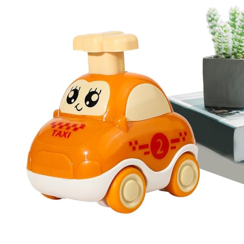 Cushangty Press and Go Car Toys,Reibungsbetriebenes Spielzeugauto,Cartoon-Spielzeugfahrzeuge für Kinder - Reibungsbetriebene Fahrzeuge, tragbares Spielzeugauto für Feinmotorik und praktische von Cushangty