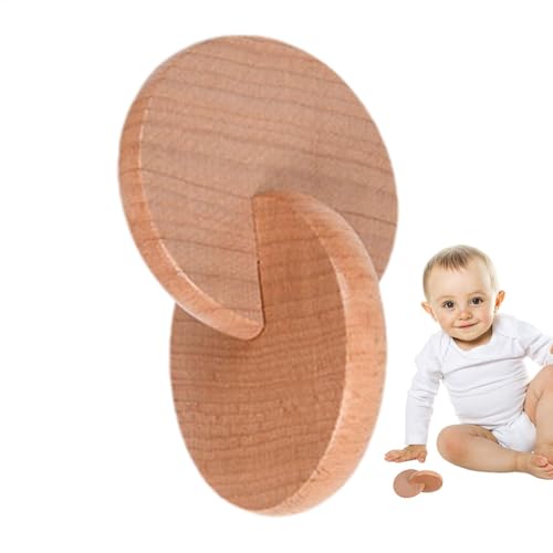 Cushangty Rassel | Ineinandergreifende Scheiben Babyspielzeug aus Holz für Trainingsgriff | Holzrasseln für Kleinkinder, Baby-Puzzle-Spielzeug für die Entwicklung des Gehirns und die von Cushangty