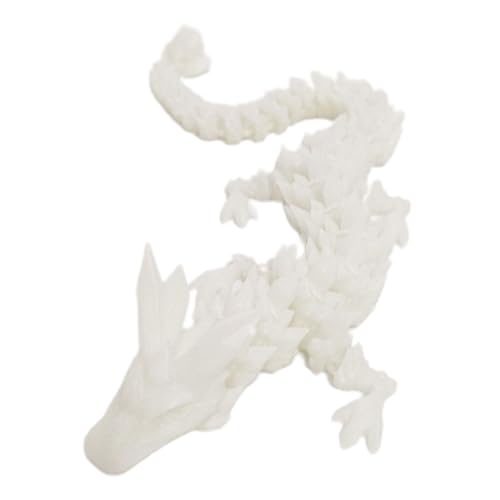 Cushangty Realistischer 3D Gedruckter Drache,Beweglicher Ganzkörperdrache,Schillerndes Drachenspielzeug Ornament,Drachen-Spielzeug von Cushangty