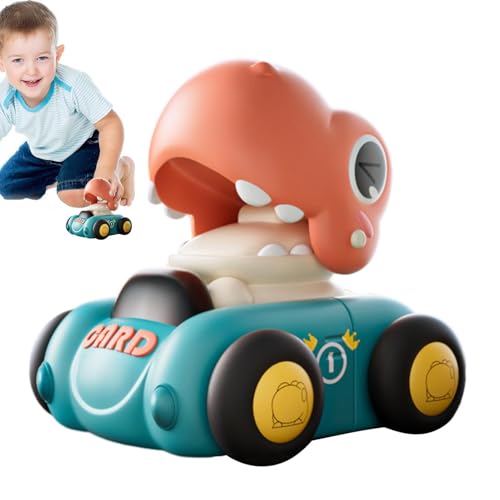 Cushangty Reibungsbetriebenes Auto,Dinosaurier-Push-and-Go-Auto | Dinosaurierförmiges Spielzeugauto für Kleinkinder,Push-and-Go-Trägheitsspielzeug, reibungsbetriebene Fahrzeuge, Lernspielzeug, für von Cushangty