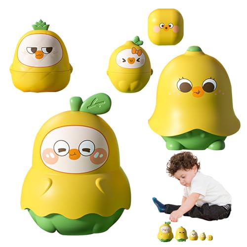 Cushangty Russische Puppen Nesting Dolls, Stapelspielzeug für Kinder, 5er-Set, Russische Puppen für Kleinkinder mit hohlem Design, sicher zu Spielen, Ostereier-Nistpuppen trainieren von Cushangty