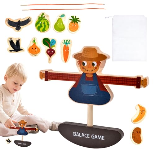 Cushangty Scarecrow Tower Stack Game, Block Tumble Stacking Game - Buntes feinmotorisches Skill -Lernspielzeug | Lustige Vorschulunterrichtsaktivität, frühes Lernenstool für, Mädchen, Mädchen von Cushangty