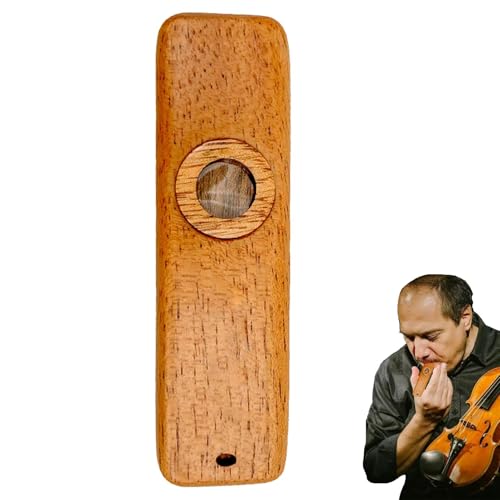 Cushangty Vintage Holz Kazoo - Ukulele Guitar Partner Einfach zu erlernendes Musikinstrument Kazoo,Einfach und lustig, Lied auf Party zu summen, hölzernes Kazoo-Musikinstrument, Spaß für alle von Cushangty