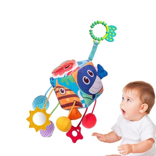 Cushangty Ziehschnurspielzeug für Babys,Hängerasselspielzeug für Babys, Mehrzweck-Spielzeug für Babys, Autositz, Ziehschnur, Aktivitätsspielzeug, Lustiges Kinderwagen-Spielzeug, von Cushangty