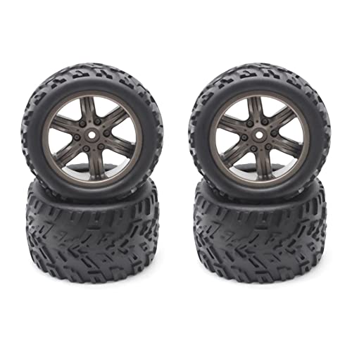 Cusstally 2 x Reifen Gummi für Autoräder, RC Reifen 16-ZJ01 für RC Offroad Maßstab 1:12 9122 9123 für RC Auto von Cusstally