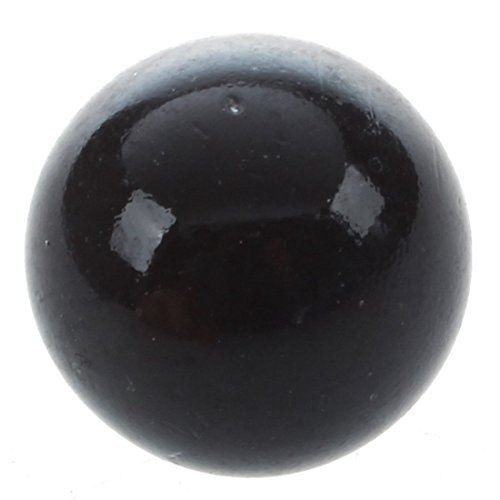 Cusstally Murmeln 16mm Glasmurmeln Knicker Glaskugeln Farb-Nuggets Spielzeug schwarz von Cusstally