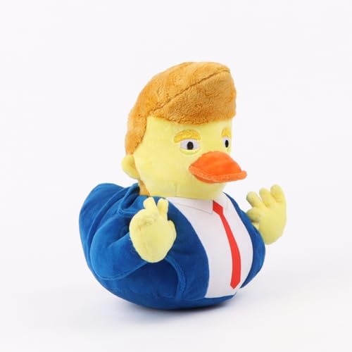 Custom System 2024 Trump Duck Plüsch, ein lustiges Sammlerstück Trump-Merchandise-Artikel – 23,9 cm große Stoffpuppe Dekoration für Fans von Custom System