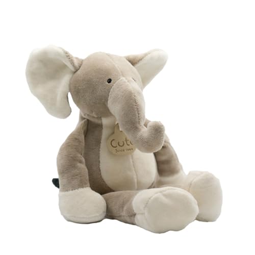 Cute Since 1999 Elefant Kuscheltier Baby ab 0 Monate - Biologische Elefant Spielzeug für Junge & Mädchen - Sachen & Geschenk für Neugeborene - Langbeiniger Elefant Plüschtier Kinder - 26 x 10 cm von Cute Since 1999