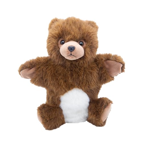 Cute Since 1999 Handpuppe für Kinder ab 0 Monate - Handpuppe für Junge & Mädchen - Sachen & Geschenk für Neugeborene - Puppentheater Kinder - 20 x 15 cm (Bär) von Cute Since 1999