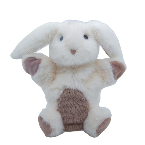 Cute Since 1999 Handpuppe für Kinder ab 0 Monate - Handpuppe für Junge & Mädchen - Sachen & Geschenk für Neugeborene - Puppentheater Kinder - 20 x 15 cm (Hase-Langer Stoff) von Cute Since 1999