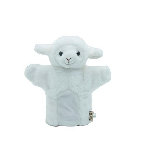 Cute Since 1999 Handpuppe für Kinder ab 0 Monate - Handpuppe für Junge & Mädchen - Sachen & Geschenk für Neugeborene - Puppentheater Kinder - 20 x 15 cm (Lamm) von Cute Since 1999