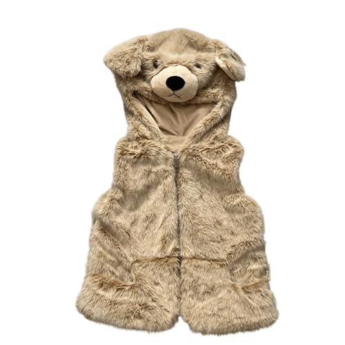 Cute Since 1999 Kinder Kapuzenjacke - Winter Outwear Mantel - TierJacke - Zip Up Jack mit Kapuze - Cartoon Jacke für Jungen & Mädchen (DE/NL/SE/PL, Numerisch, 100, Hund) von Cute Since 1999