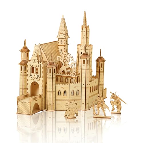 Cuteefun 3D Puzzle Holz Castle Modell Kit, DIY Holzbasteleien für Erwachsene zum Selbermachen, für Geburtstag, Valentinstag, Vatertag, Weihnachten (Bewachung der Burg) von Cuteefun