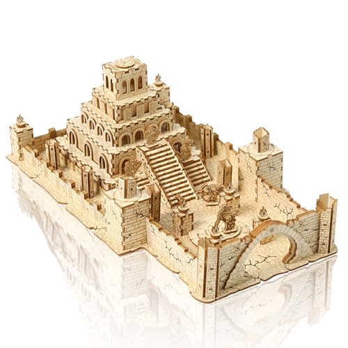 Cuteefun 3D Puzzle Holz Castle Modell Kit, DIY Holzbasteleien für Erwachsene zum Selbermachen, für Geburtstag, Valentinstag, Vatertag, Weihnachten (Spur Einer Ruine) von Cuteefun