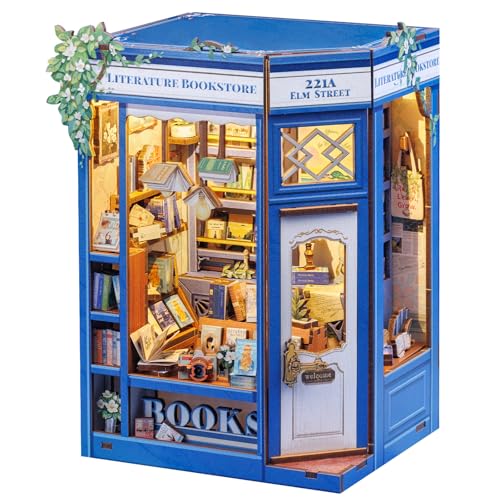 Cutefun Book Nook Set - DIY Mini Puppenhaus-Set für Erwachsene, Puppenhäuser Minihaus mit LED, Bücherregal-Dekoration, kreatives Geschenk für Jugendliche und Anfänger (Literature Bookstore) Cutefun Book Nook Set - DIY Mini Puppenhaus-Set für Erwachsene, Puppenhäuser Minihaus mit LED, Bücherregal-Dekoration, kreatives Geschenk für Jugendliche und Anfänger (Literature Bookstore) von Cutefun