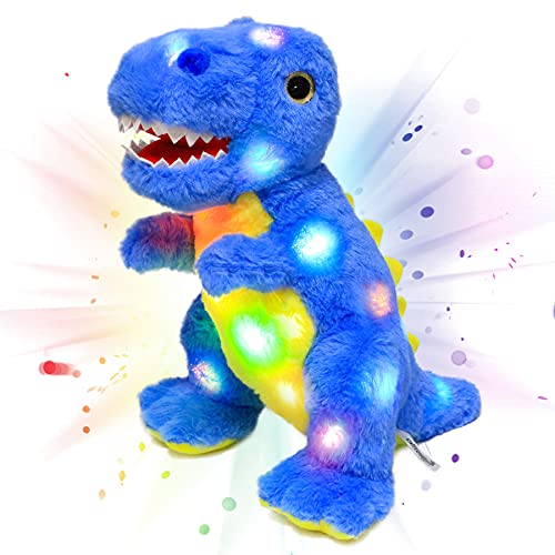 Cuteoy Blau Dinosaurier LED Plüschtier Licht up Plüsch Geburtstag Weihnachten T-Rex Plüschtiere Spielzeug Geschenke für Kinder Kleinkind Mädchen, 12.5“ Cuteoy Blau Dinosaurier LED Plüschtier Licht up Plüsch Geburtstag Weihnachten T-Rex Plüschtiere Spielzeug Geschenke für Kinder Kleinkind Mädchen, 12.5“ von Cuteoy