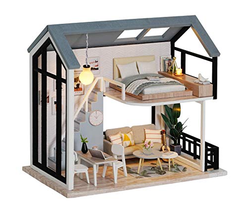 CUTEROOM DIY Miniatur Puppenhaus Kits Handwerk Holz Puppenhaus Modell Kits (QL002) von CUTEROOM