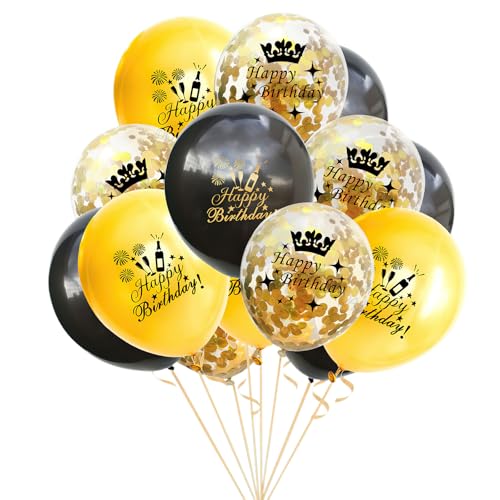 15pcs Geburtstag Ballons Set Geburtstag Jubiläum Party Ballons Dekorationen Ballons Für Hochzeit Geburtstag Dusche Baby Dusche Graduation Dekoration Party Supplies (B) von CutitiUU