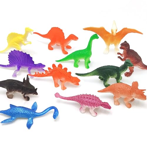 CutitiUU Mini-Dinosaurier-Spielset, realistisches Tierspielzeug, Figuren für Jungen und Mädchen, Dinosaurier-Cupcake-Topper für Kinder, Geschenk, Dinosaurier-Party-Dekoration, Lernspielzeug, Spielset, von CutitiUU