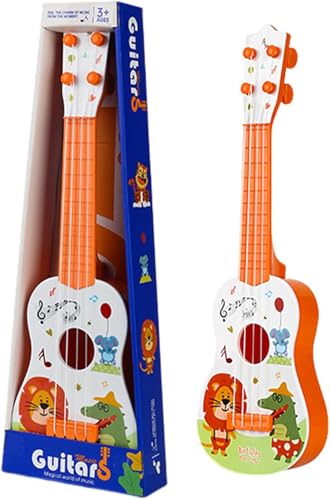 Gitarre für Kinder 41 cm Mini Gitarre Ukulele Gitarre Spielzeug mit 4 Stimmbare Saiten Kinder Ukulele Gitarre Spielzeug Musik Lernspielzeug für Kleinkinder Anfänger Jungen Mädchen Geschenk (Orange) Gitarre für Kinder 41 cm Mini Gitarre Ukulele Gitarre Spielzeug mit 4 Stimmbare Saiten Kinder Ukulele Gitarre Spielzeug Musik Lernspielzeug für Kleinkinder Anfänger Jungen Mädchen Geschenk (Orange) von CutitiUU