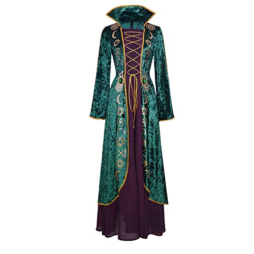 Winifred Sanderson Kostüme Sanderson Sister Kleid Halloween Hexe Cosplay Outfits für Frauen XL von Cuzeolin