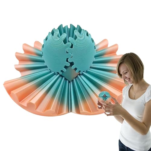 3D-Gedruckter Gear Balll | Einzigartige 3D Gedruckte Stress Relief Fidget Zahnradkugel Spielzeug | Die Wirbelnde Wunder Fidget Zahnradkugel | Groß Für Stressabbau Und Entspannung von Cyatfcn