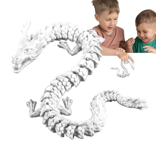 Cyatfcn 3D-Gedruckter Drache,3D-Drache, Flexibles Drachenspielzeug, 3D-Druck-Drachen-Montagespielzeug, bewegliche Drachenfiguren, Spielzeug für die Schreibtischdekoration von Chefs von Cyatfcn