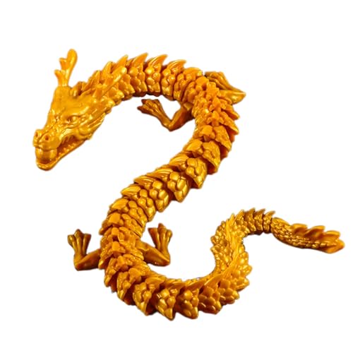 Cyatfcn 3D-gedruckter Drache,3D-gedruckter Drache - Flexibles Desktop-Haustierspielzeug,3D-Druck-Drachen-Montagespielzeug, bewegliche Drachenfiguren, Spielzeug für die Schreibtischdekoration von Chefs von Cyatfcn