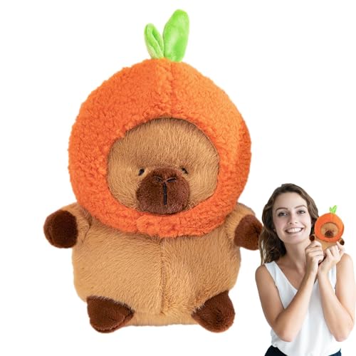 Cyatfcn Capybara Plüschtier, Capybara Stofftierpuppe | Capybara Design Gefüllter Plüsch - Tragbares Capybara-Tier-Plüschspielzeug für Mädchen, Kinder von Cyatfcn