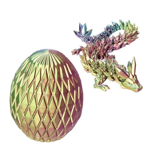 Cyatfcn Drachenei mit Drachen im Inneren, 3D-gedrucktes Drachenei,Realistisches 3D-gedrucktes Fidget-Spielzeug | Mehrzweck-Niedliches Tierspielzeug, tragbares Drachenspielzeug für den Desktop, von Cyatfcn