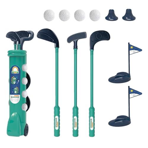 Cyatfcn Golfschläger-Set für Kinder,Golfspielzeug für Kinder - Golf-Schlagspielzeug 14 Stück - Sportprodukte Kleinkindspielzeug Indoor Outdoor Sportspielzeug für und Mädchen 2 3 4 5 von Cyatfcn