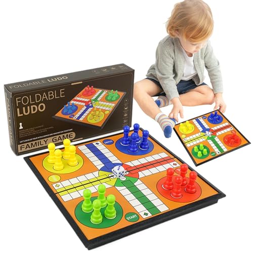 Cyatfcn Schachspiele für Erwachsene,Schachbrettset | Stabiles tragbares faltbares Schachspiel für Kinder | Pädagogische multifunktionale Brettspiele, Nicht magnetisches Schachspielzeug für, Mädchen, von Cyatfcn