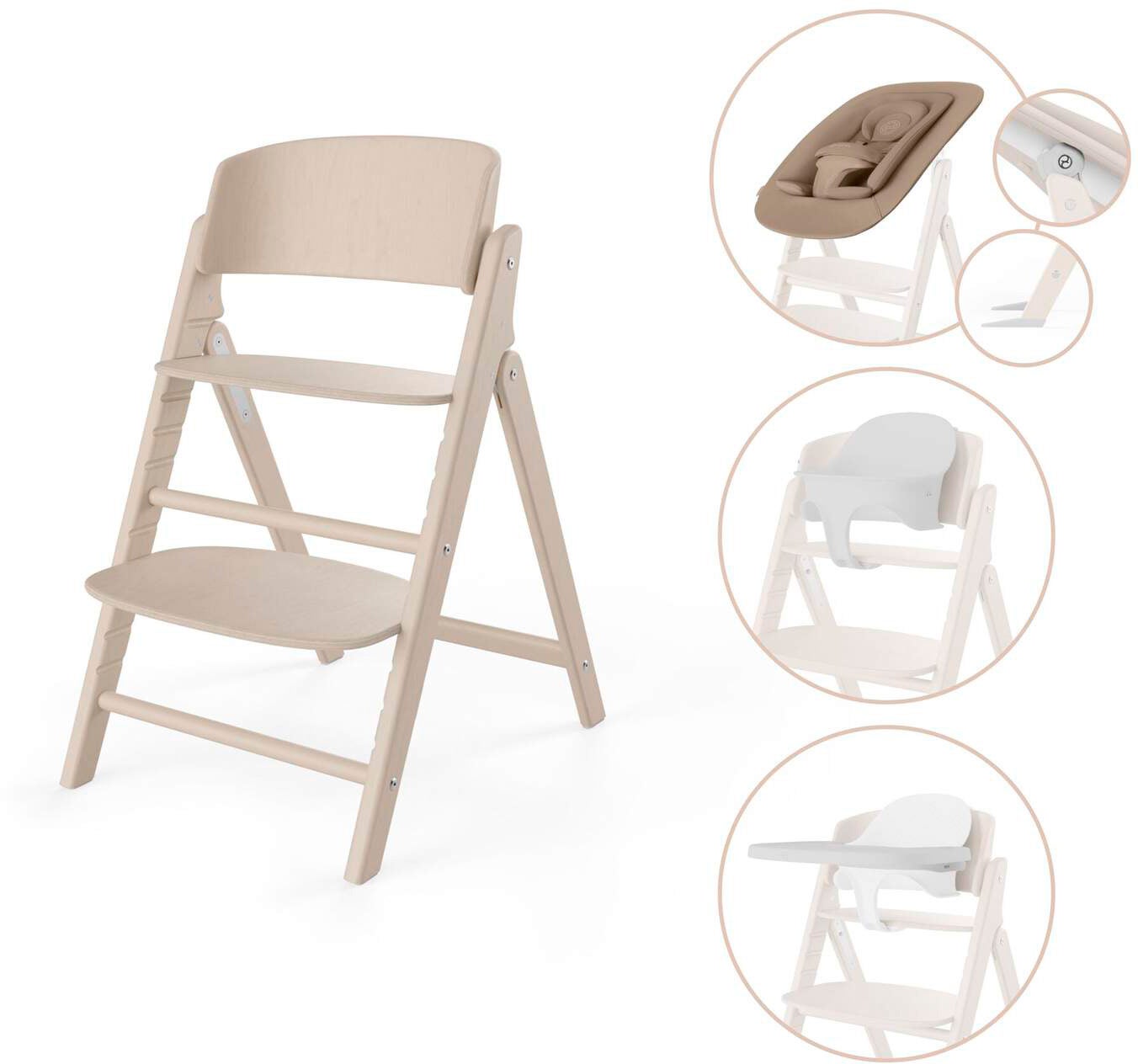 Cybex Click &  Fold Hochstuhl 4-in-1, All Natural von Cybex